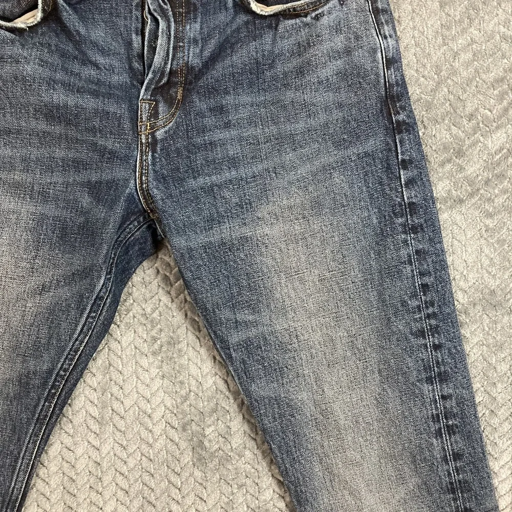 AllSaints Jeans Mens 30 Iggy Fit Blue Medium Wash Button Fly EUC